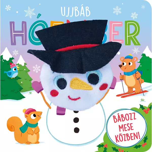 Om de zăpadă, marionetă pentru degete - carte pentru copii în lb. maghiară