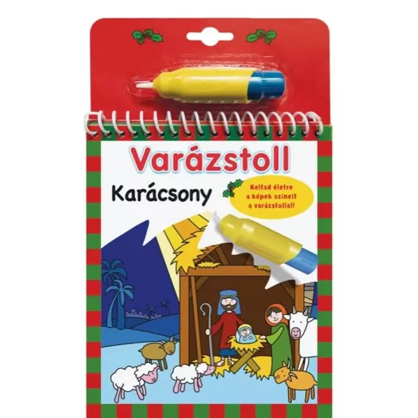 Crăciunul - carte de colorat cu stilou magic