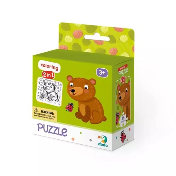 Dodo: Puzzle & Színező, 16 darabos - Medvebocs