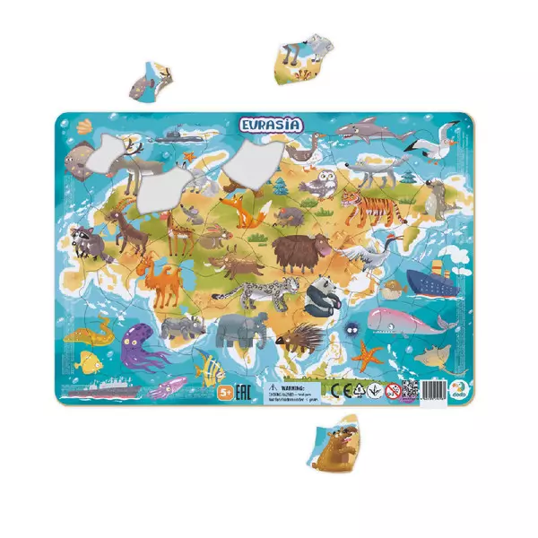 Dodo: Keretes puzzle, 53 darabos - Eurázsia
