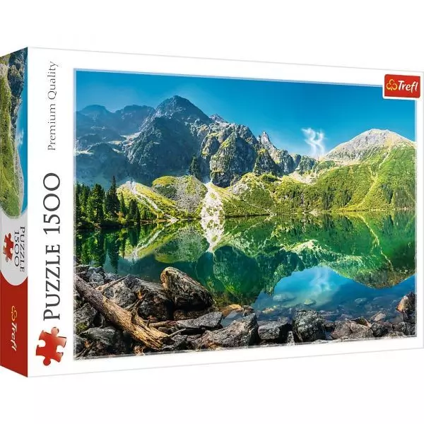 Trefl: Morskie Oko-tó, Tátra, Lengyelország - 1500 darabos puzzle - CSOMAGOLÁSSÉRÜLT