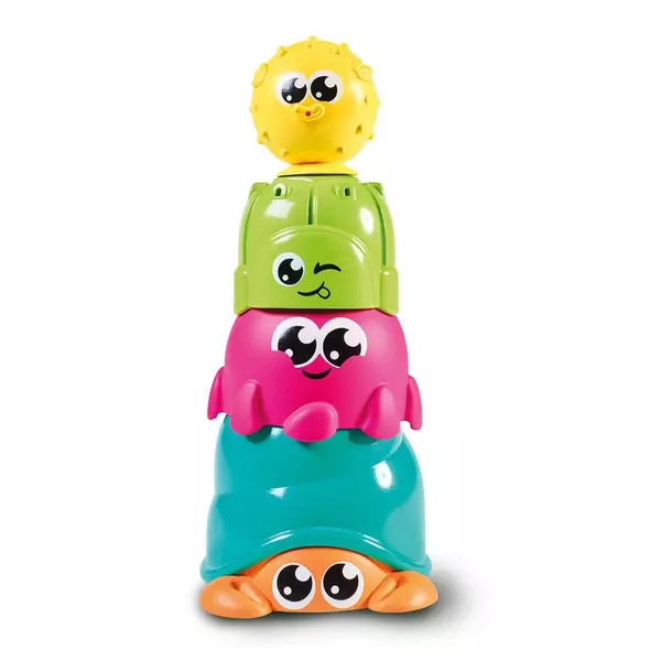 Tomy Toomies: Juguete de baño con animales marinos - 4 piezas