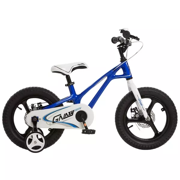 RoyalBaby-Chipmunk: Bicicletă pentru copii Galaxy Fleet Plus MG - mărime 14, albastru