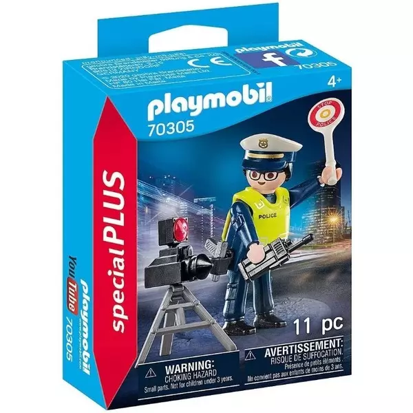 Playmobil: Polițist cu radar - 70305