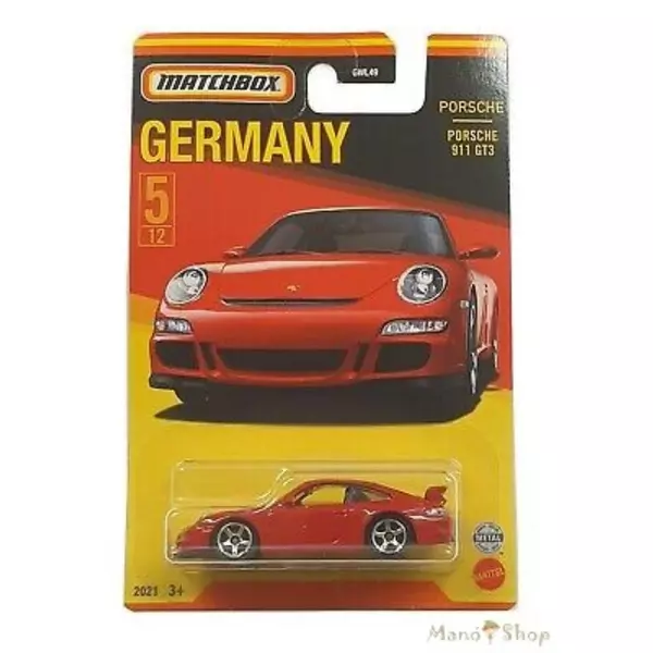 Matchbox: Németország kollekció - Porsche 911 GT3 kisautó