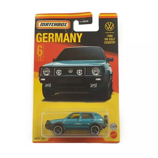 Matchbox: Németország kollekció - 1990 VW Golf Country kisautó