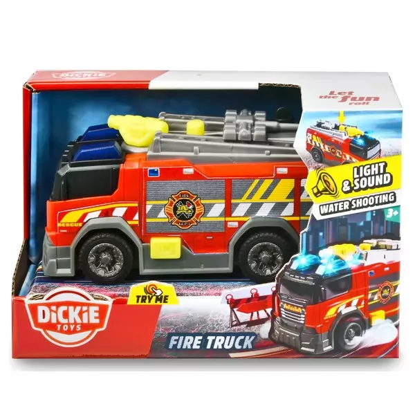 Dickie: Camion de pompieri cu lumină și sunet - 15 cm