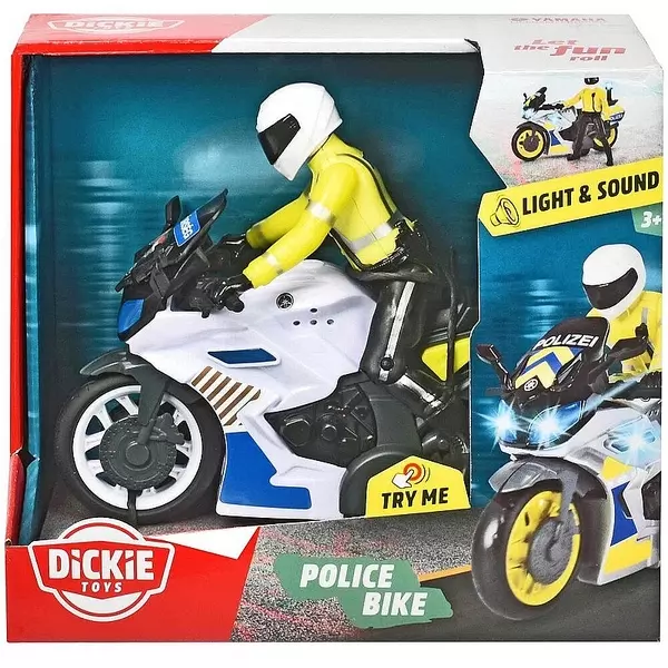 Dickie: Set de joacă Motocicletă de poliție cu figurină