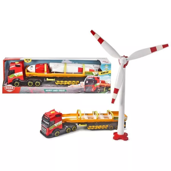 Dickie: Set de joacă Camion încărcat cu turbină eoliană - 41 cm