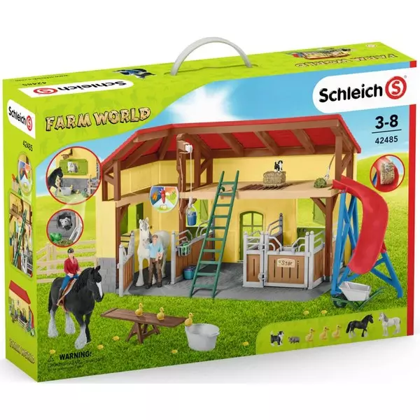 Schleich: Set de joacă Grajd pentru animale