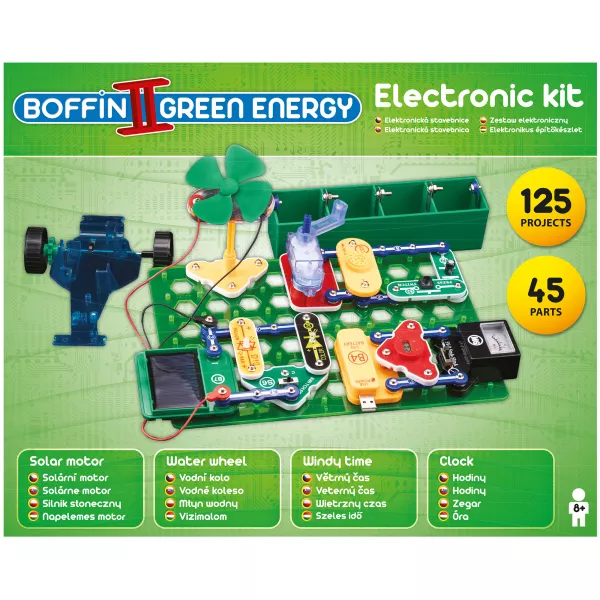 Boffin II Zöld Energia elektromos építőkészlet