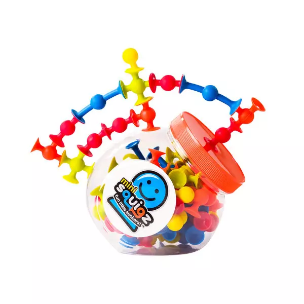 Fat Brain Toys: Minnie squigz - joc de construcție cu ventuze