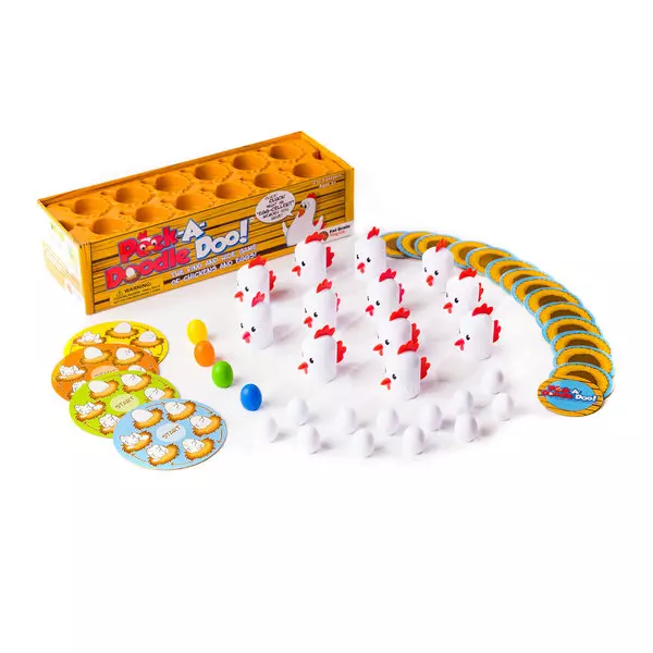 Fat Brain Toys: Peek-A-Doodle Doo - Găinușele, joc de memorie