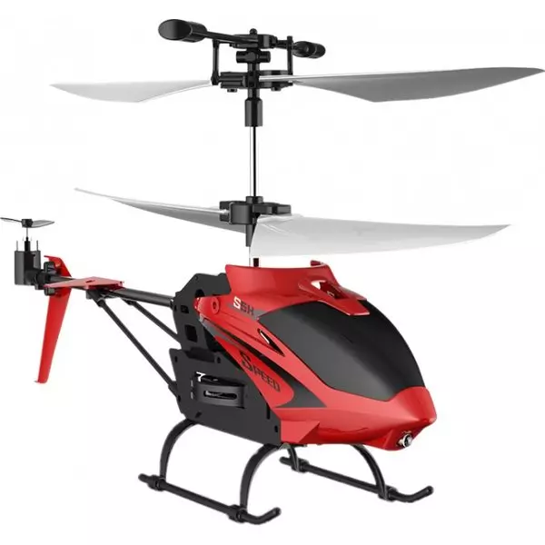 SYMA: Airwolf - elicopter cu telecomandă, roșu