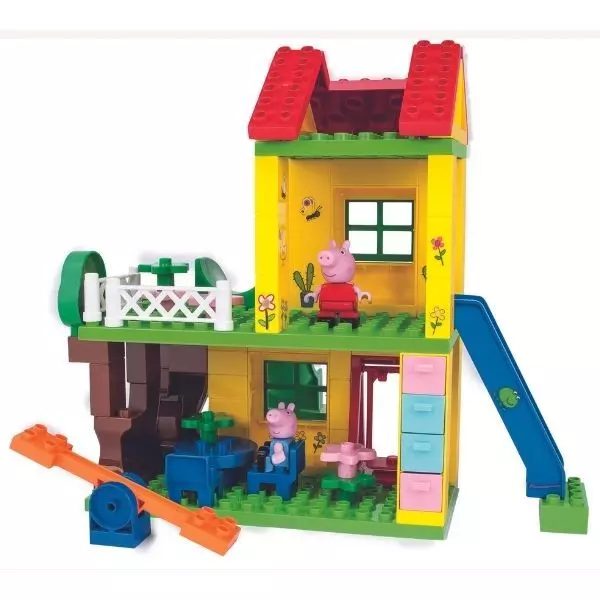 Peppa Pig: Joc de construcție Căsuța de joacă a lui Peppa - 75 de piese