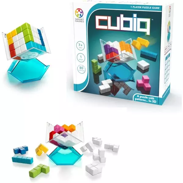 Smart Games: Cubiq - joc pentru dezvoltarea abilităților cu instrucţiuni în lb. maghiară