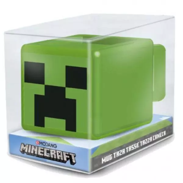 Minecraft: 3D Creeper Face cană ceramică în cutie - 445 ml