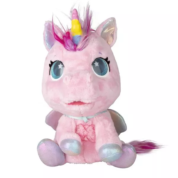 My Baby Unicorn interaktív plüssfigura - rózsaszín, pink sörénnyel