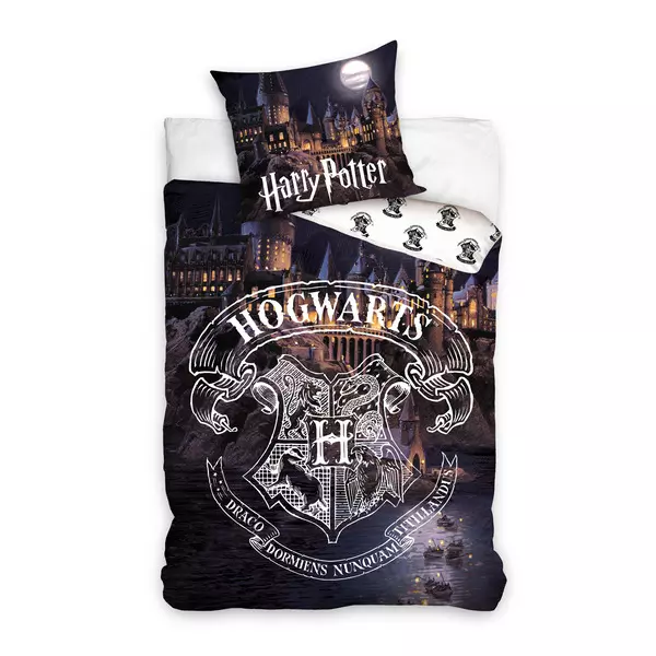 Harry Potter: Castelul Hogwarts lenjerie de pat cu 2 piese