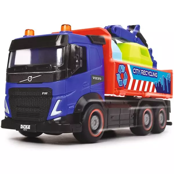 Dickie: City Truck Volvo szelektív hulladékszállító - 23 cm