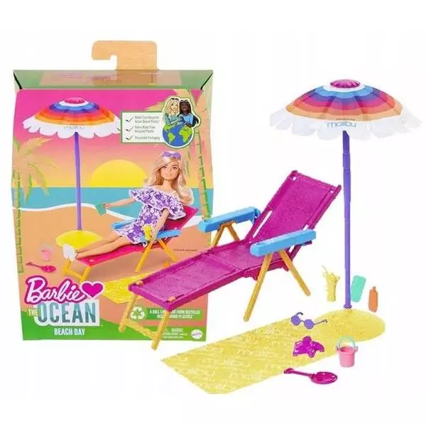 Barbie: Egy nap a tengerparton játékszett