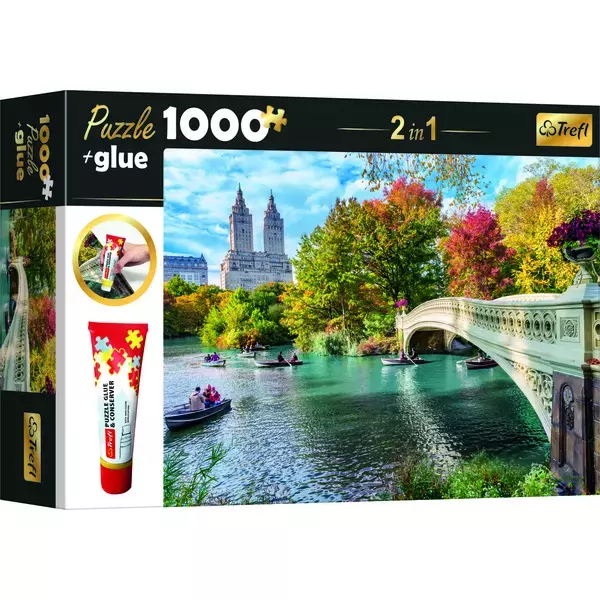 Trefl: Híd a folyón puzzle - 1000 darabos + ragasztó