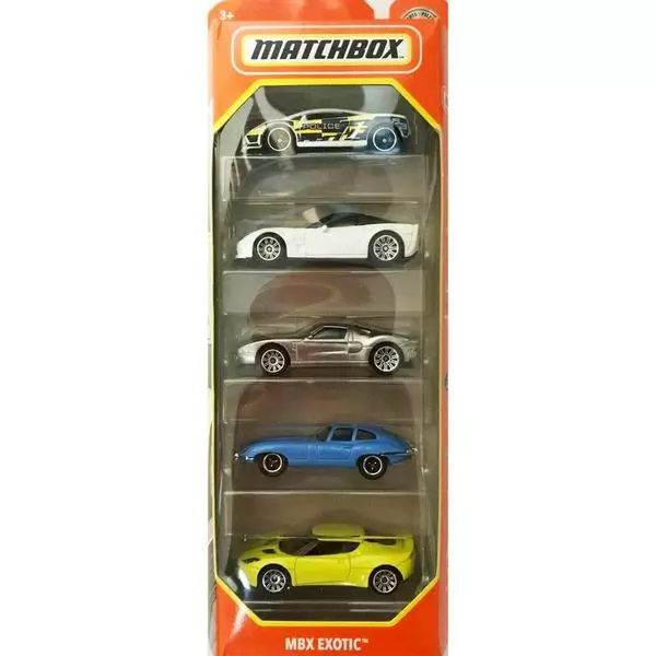 Matchbox: Set cu 5 mașinuțe - MBX Exotic