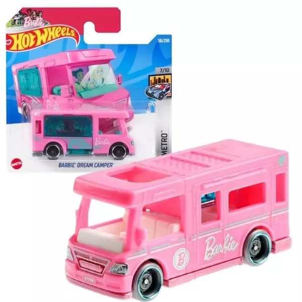 Hot Wheels: HW Metro - Mașinuță Barbie Dream Camper