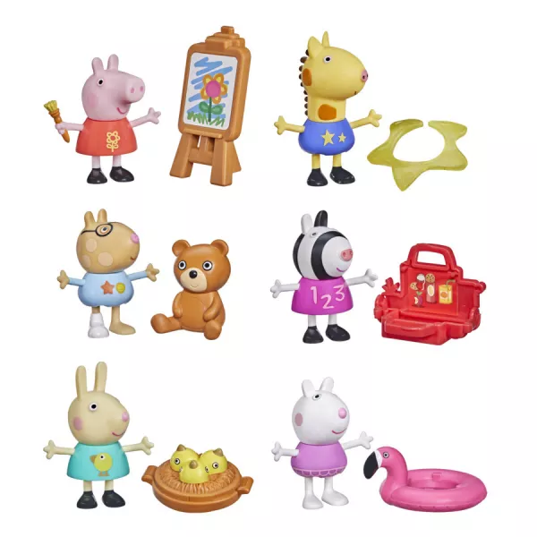 Peppa Pig: Figurine Peppa și prietenii cu accesorii - diferite