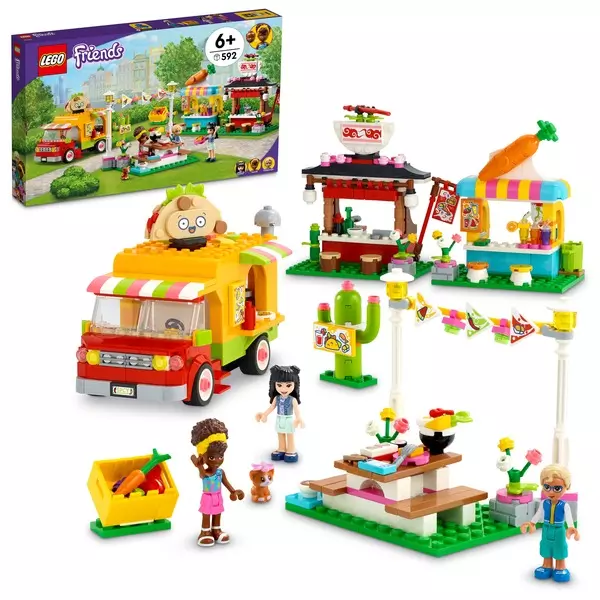 LEGO Friends: Piața cu mâncare stradală - 41701