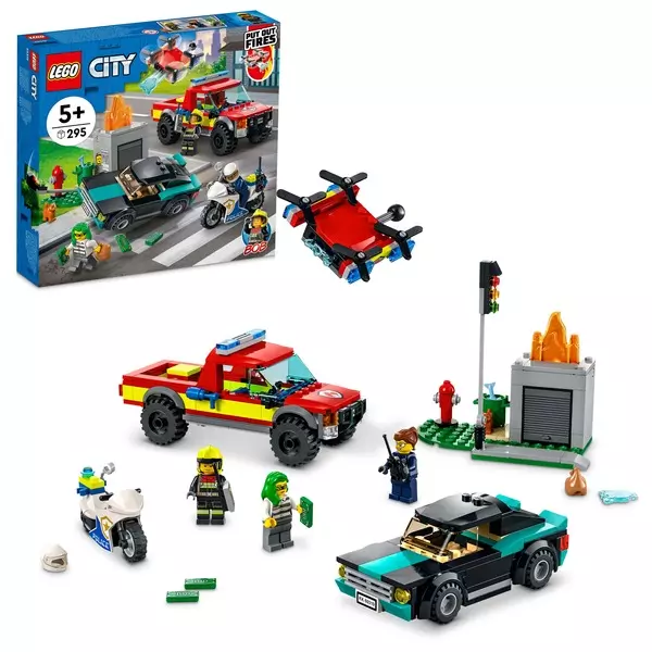 LEGO® City Fire Tűzoltás és rendőrségi hajsza 60319
