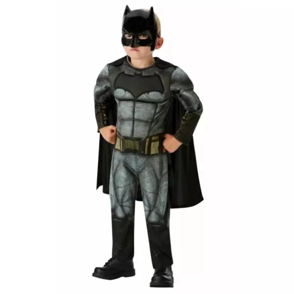 Rubies: Costum Deluxe Batman, Justice League - mărime M pentru copii de 5-6 ani
