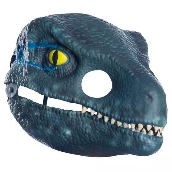 Rubies: Jurassic World Mască Velociraptor Blue cu maxilar mobil
