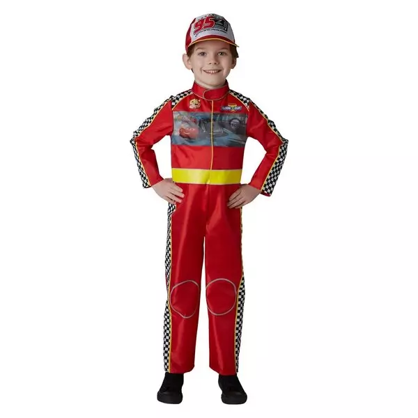 Rubies: Cars Costum pilot de curse - mărime M pentru copii de 5-6 ani