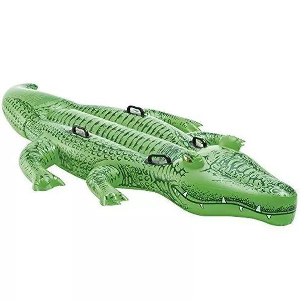Intex: Felfújható óriás krokodil lovagló matrac - 203 x 114 cm