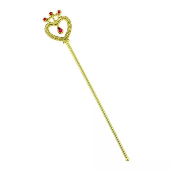 Sceptru în formă de inimă - 37 cm, de culoare aurie