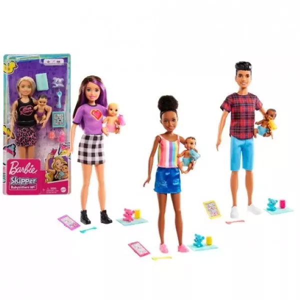 Barbie Skipper Babysitters: Păpușă cu bebeluș - diferite