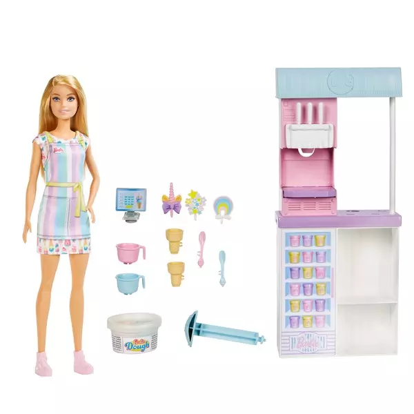 Barbie: Kézműves fagylaltozó játékszett