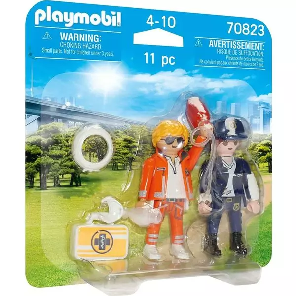 Playmobil: Paramedic și ofițer de poliție - 70823