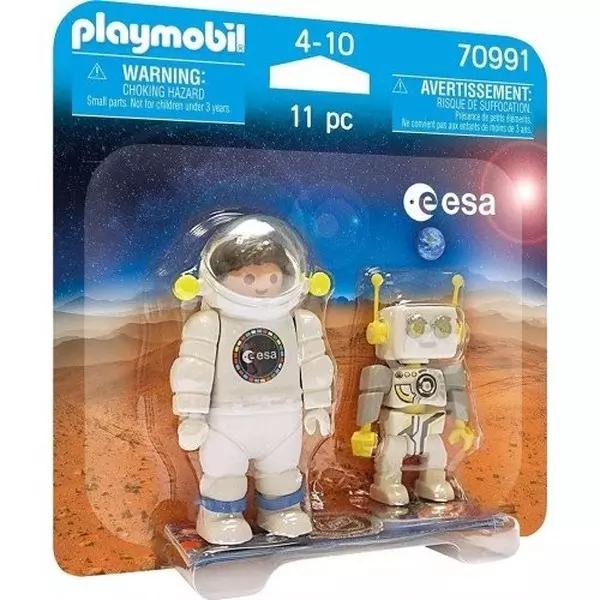 Playmobil: Figurină astronaut și robot - 70991