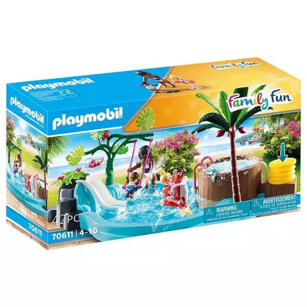 Playmobil: Piscină pentru copii cu jacuzzi - 70611