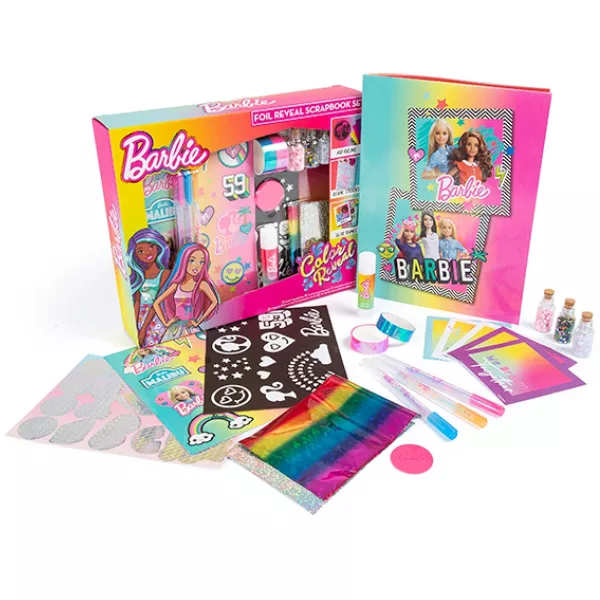 Barbie Color Reveal: Scrapbook készlet lekaparható matricákkal
