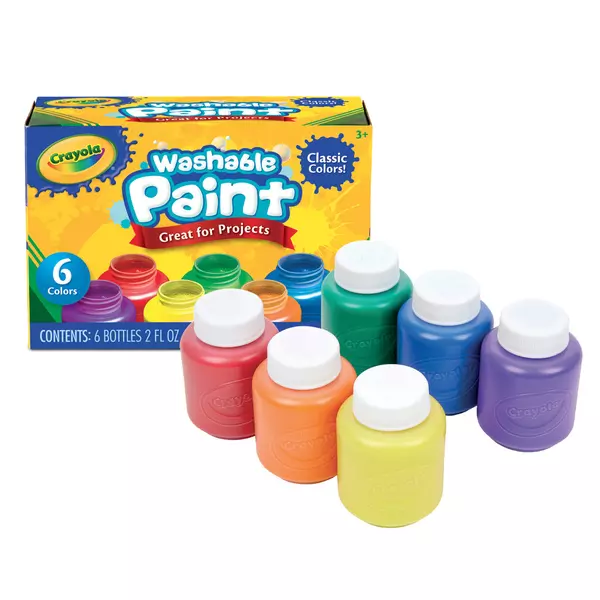Crayola: Könnyen lemosható festék - 6 db-os
