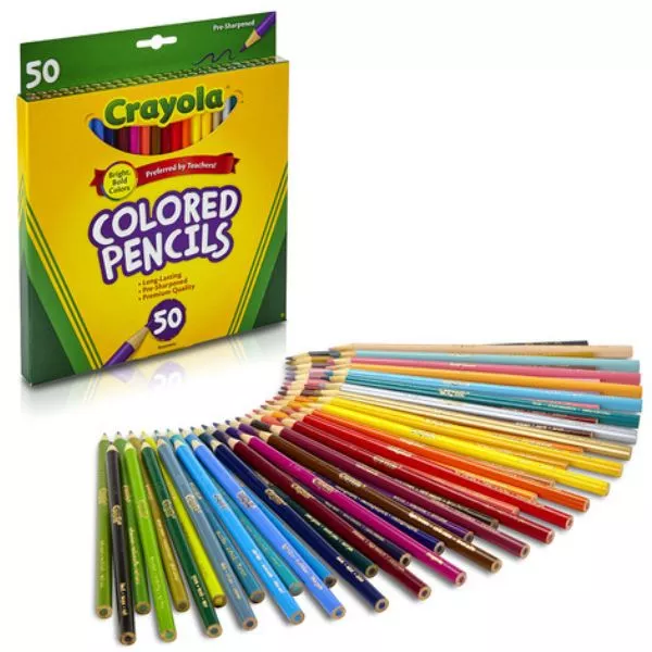 Crayola: caja de 50 lápices de colores