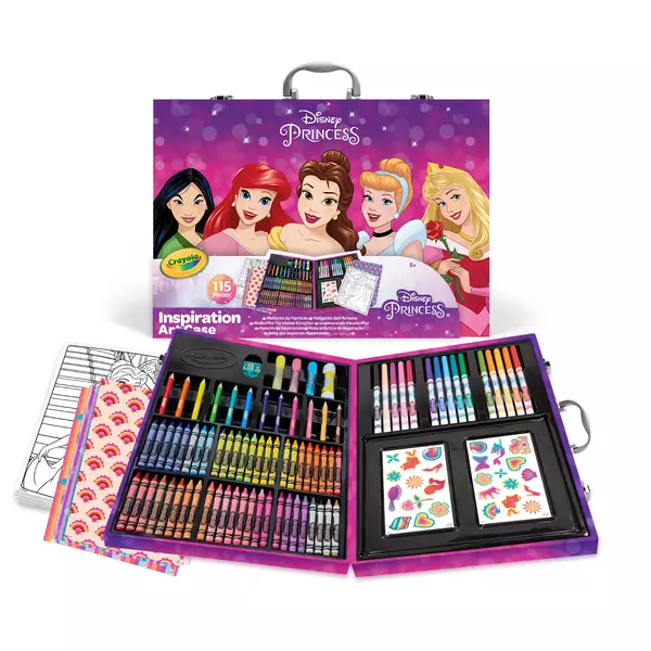 Crayola: Prințesele Disney Set de colorat - 115 de piese