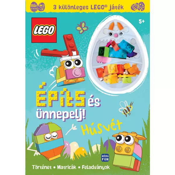 Lego Books: Paști - Construiește și sărbătorește! - educativ în lb. maghiară cu 3 jucării speciale Lego