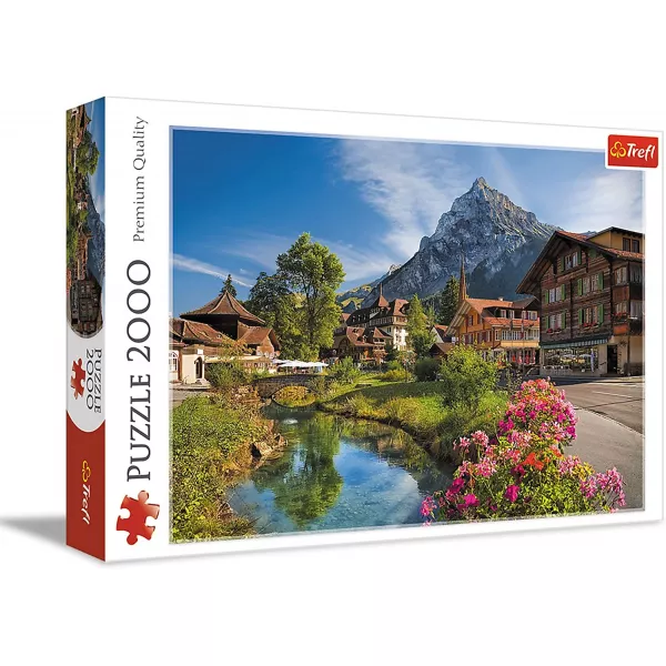 Trefl: Alpesi falu puzzle - 2000 darabos