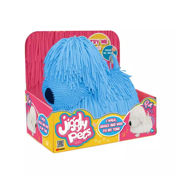 Jiggly Pets: Figurină câine Puli - albastru