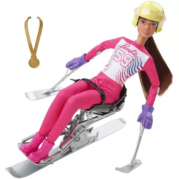 Barbie: Téli olimpia - paralimpikon síelő Barbie baba