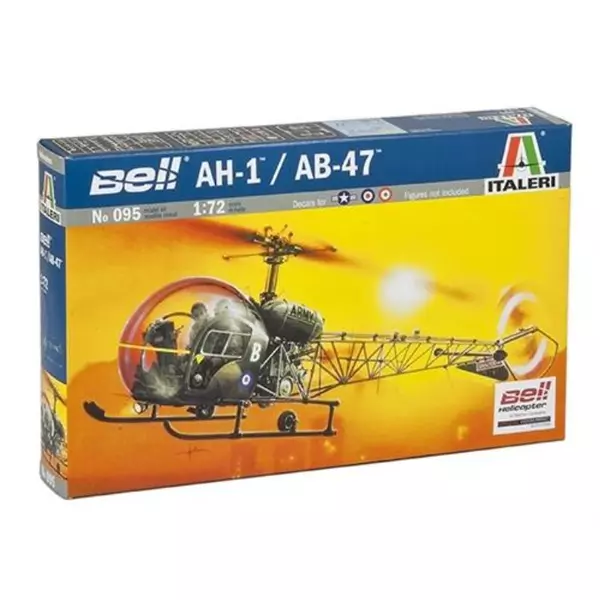 Italeri: Bell AH-1/AB-47 helikopter makett, 1:72
